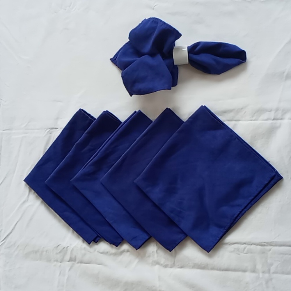 🟡CLEARANCE🟡 Cobalt Blue Fabric Napkins Set of 6
